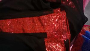 Elegant Black Saree with Sequined Border