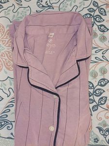 Striped Heart Night Top