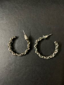Chunky Twisted Hoop Earrings