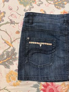 y2k chrome hearts inspired mini skirt