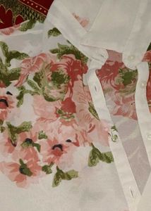 a shirt with floral print