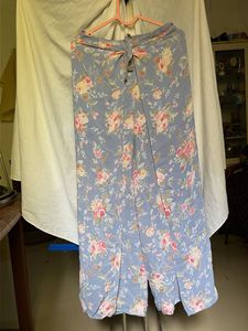 Floral wrap up tie palazzo