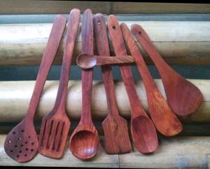 Wooden Cooking Utensil Set - Eco-Friendly