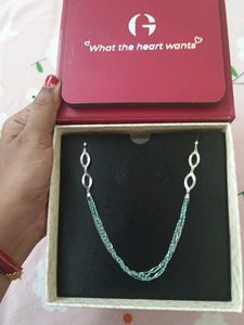 Elegant Silver Turquoise Necklace