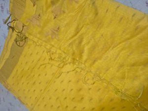 Vibrant Yellow Saree
