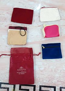 Set of 6 Jwellery Gifting Pouches