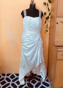 Elegant White Asymmetrical Dress