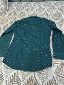 Atlas Green Square Pattern Shirt