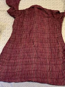Maroon Printed Kurta Set