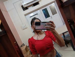 Red Crop Top