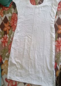 white kurti with dupatta