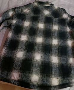 Cozy Plaid Sherpa Lined Jacket, wollen jacket for