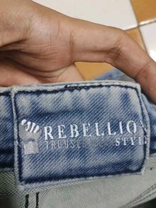 Light Wash Distressed Denim Jeans