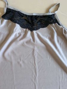 Lace grey Night suit