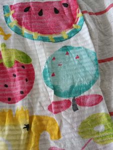 3 Cute Fruit Print Pajama Shorts Set