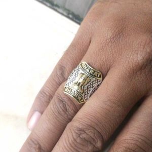 Pure Silver "Bharat" with lion logo Ring
