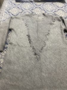 Cozy Grey Knit Sweater