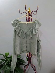 H.M Cute Ruffled Cardigan