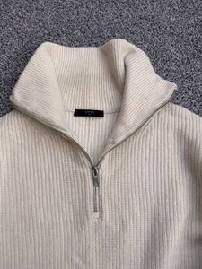 Cozy Cream Half-Zip Sweater