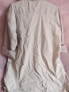Men's Beige Graphic Print Shirt