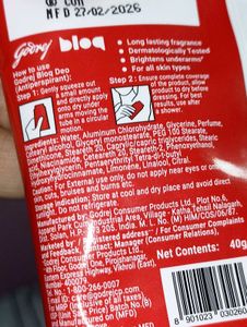 Bloq Underarm Sweat &amp; Odour Control Deo