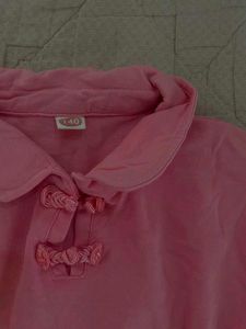 Cute Pink Puff Sleeve Top