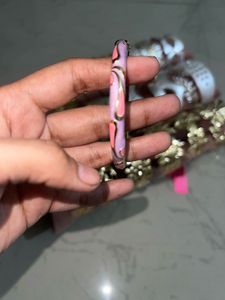 Orange Floral Bangle