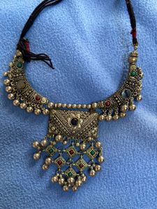 Boho Tribal Oxidized Necklace