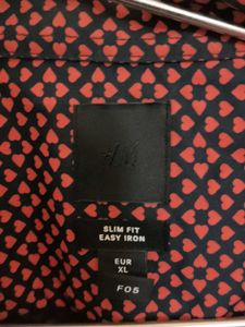 Men's hearts Print Button-Up Shirt
