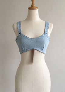 Vintage Wash Denim Bralette