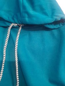 Teal Hooded Tracksuit Set