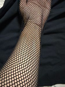 Black Mesh Sleeve Top