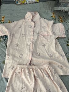 Cute Hello Kitty 3 piece Pajama Set