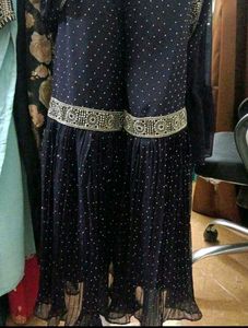 Elegant Black Embroidered Lehenga Choli