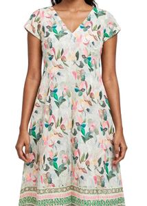 Floral Print V-Neck Dress