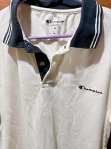 Champion White Polo T-Shirt