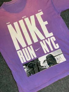 Nike "Adventure" Lavender Tie-Dye Graphic T-Shirt