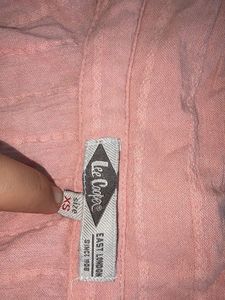 Chic Pink Striped Button-Up Shirt | Lee Cooper