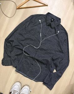 H&amp;M Dotted Long Sleeve Shirt