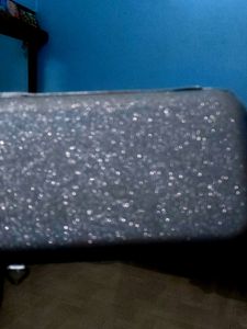 Silver Glitter Evening Clutch