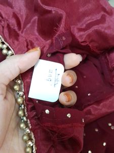 Maroon Patiala Dress