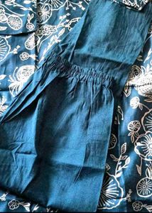 (new)free shipping Embroidered Teal Kurta Sets