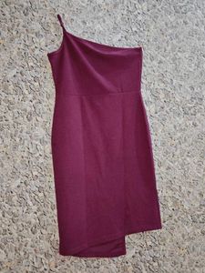 Elegant Purple Midi Slip Dress