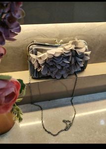 Elegant Floral Clutch Bag
