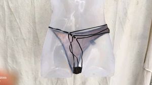 Sheer Lace Thong Panty