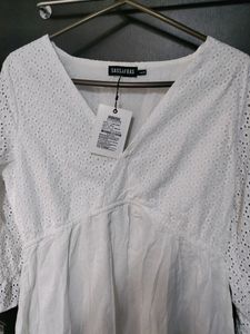 Cotton White Dress For Summers