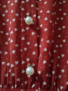 Chic Red Polka Dot , size s- m