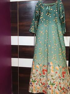Stylish women floor length long gown