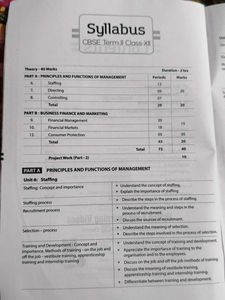 Business Studies Class 12 sample paper