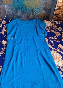 Blue Embroidered Kurta